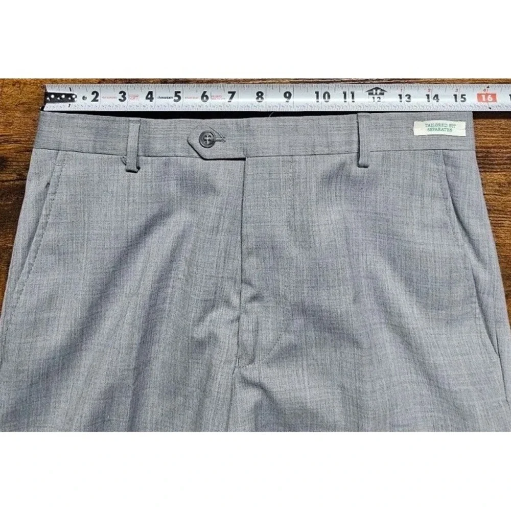 Jos A Banks 1905 Suit Separates Tailored Fit Gray Pants Men's Size 30x32 NWT